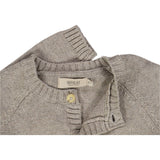 Wheat Klassisk Strik Cardigan Knitted Tops 3229 warm grey melange