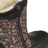 Wheat Footwear Koa Høj Lynlås Støvle Winter Footwear 0034 black granite winter flowers