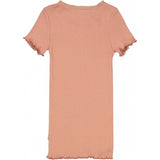 Wheat Kortærmet Blonde Rib T-shirt Jersey Tops and T-Shirts 3045 cameo brown