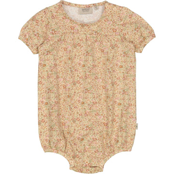 Wheat Main Kortærmet Buksedragt Vilja Jumpsuits 9044 barely beige small flowers