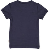 Wheat Kortærmet Rib T-shirt Jersey Tops and T-Shirts 0326 deep wave