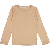 Wheat Langærmet Basis Blonde T-shirt Jersey Tops and T-Shirts 3320 affogato