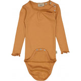 Wheat Langærmet Blonde Rib Body Underwear/Bodies 3351 sandstone