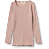 Wheat Main Langærmet Blonde Rib T-shirt Jersey Tops and T-Shirts 2026 rose