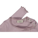 Wheat Langærmet Blonde Rib T-shirt Jersey Tops and T-Shirts 1149 dusty lavender
