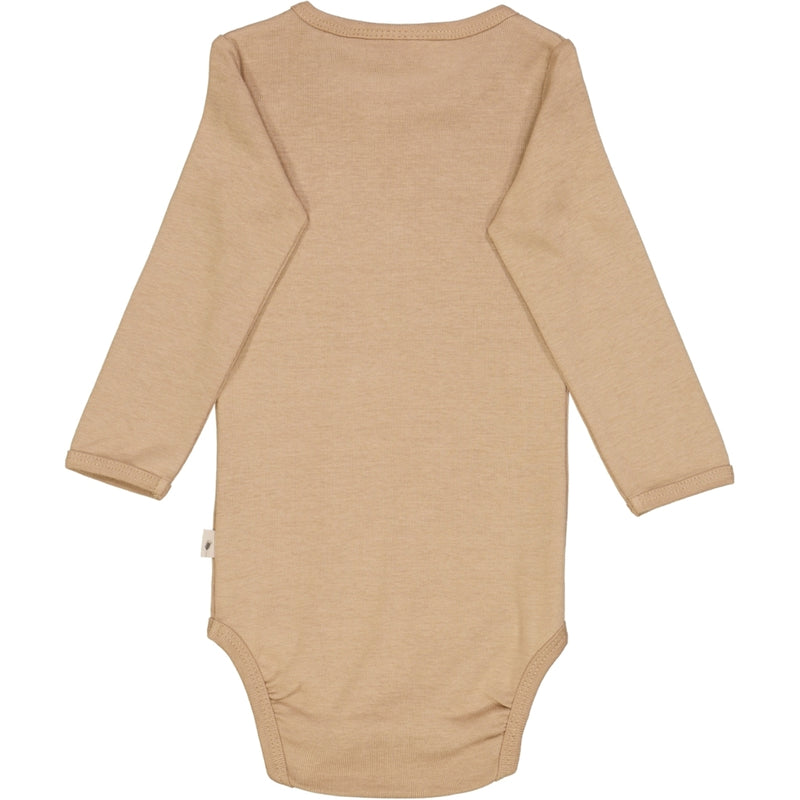 Wheat Main Langærmet Body Natsværmer Underwear/Bodies 3320 affogato