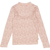 Wheat Wool Langærmet Flæse T-shirt Uld Jersey Tops and T-Shirts 9056 ivory flowers