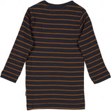 Wheat Langærmet Rib T-shirt Jersey Tops and T-Shirts 1397 midnight blue stripe