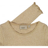 Wheat Langærmet Rib T-shirt m. Blonde Jersey Tops and T-Shirts 5410 dark oat melange