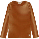 Wheat Langærmet Stribet T-shirt Jersey Tops and T-Shirts 3024 cinnamon