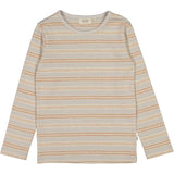 Wheat Main Langærmet Stribet T-shirt Jersey Tops and T-Shirts 5055 morning dove stripe