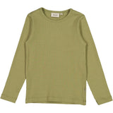 Wheat Langærmet T-Shirt Nor Jersey Tops and T-Shirts 4214 olive