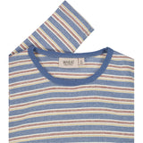 Wheat Langærmet T-Shirt m. striber Jersey Tops and T-Shirts 9087 bluefin multi stripe