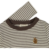 Wheat Main Langærmet T-shirt Grankogle Badge Jersey Tops and T-Shirts 3054 mulch stripe