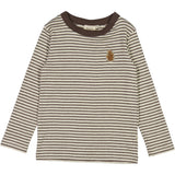 Wheat Main Langærmet T-shirt Grankogle Badge Jersey Tops and T-Shirts 3054 mulch stripe