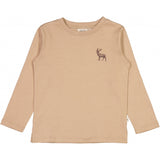 Wheat Main Langærmet T-shirt Hjort Jersey Tops and T-Shirts 3320 affogato