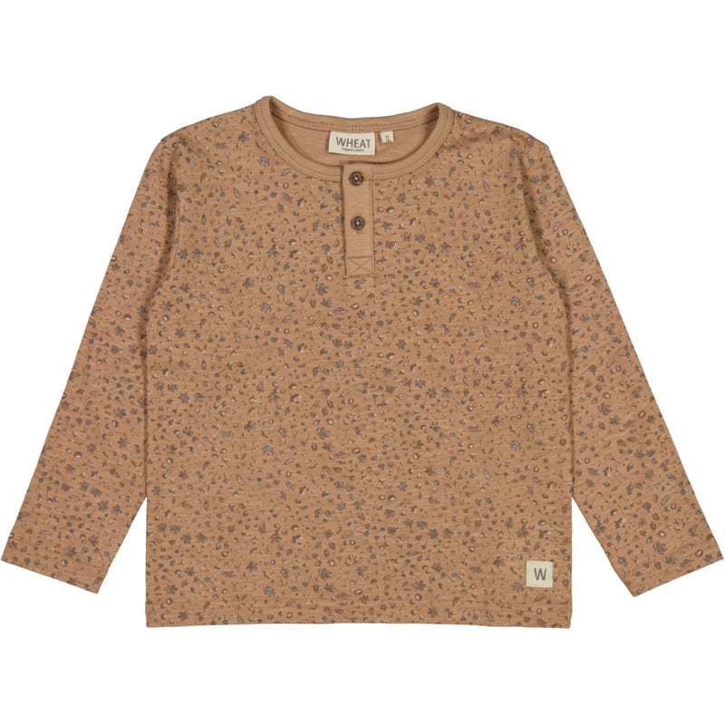 Wheat Main Langærmet T-shirt Morris Jersey Tops and T-Shirts 3016 hazel spruce and cone