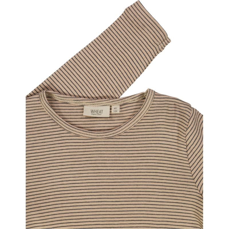 Wheat Langærmet T-shirt Nor Jersey Tops and T-Shirts 3323 affogato stripe