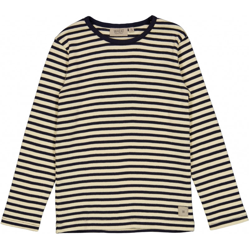 Wheat Langærmet T-shirt m. Striber Jersey Tops and T-Shirts 0327 deep wave stripe
