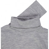 Wheat Wool Langærmet Uld Rullekrave Jersey Tops and T-Shirts 0224 melange grey 