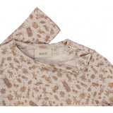 Wheat Wool Langærmet Uld T-shirt Jersey Tops and T-Shirts 3242 beige chestnut