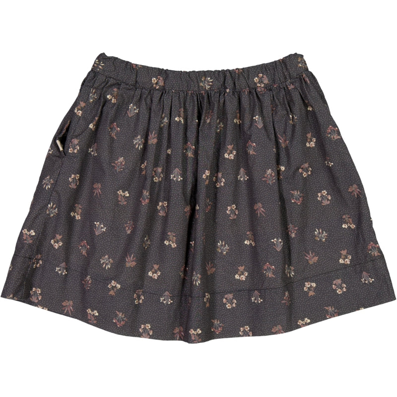 Wheat Main Nederdel Eia Skirts 0035 black flowers