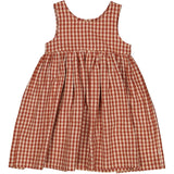 Wheat Main Pinafore Rynk Dresses 2900 sienna check