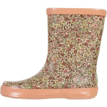 Wheat Footwear Printet Gummistøvle Alpha Rubber Boots 9043 barely beige flowers