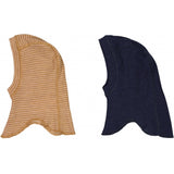 Wheat Wool Sæt af to uld elefanthuer Felix Acc 3196 stripe navy