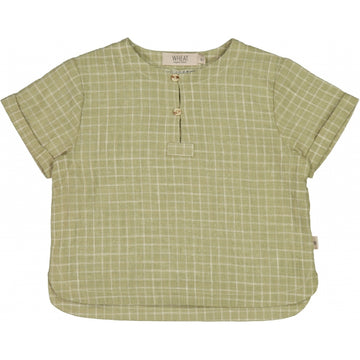 Wheat Main Skjorte Abraham Shirts and Blouses 4141 green check