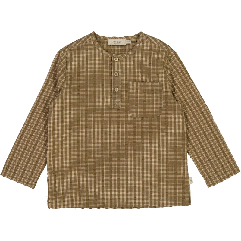 Wheat Main Skjorte Bjørk Shirts and Blouses 3035 pine check