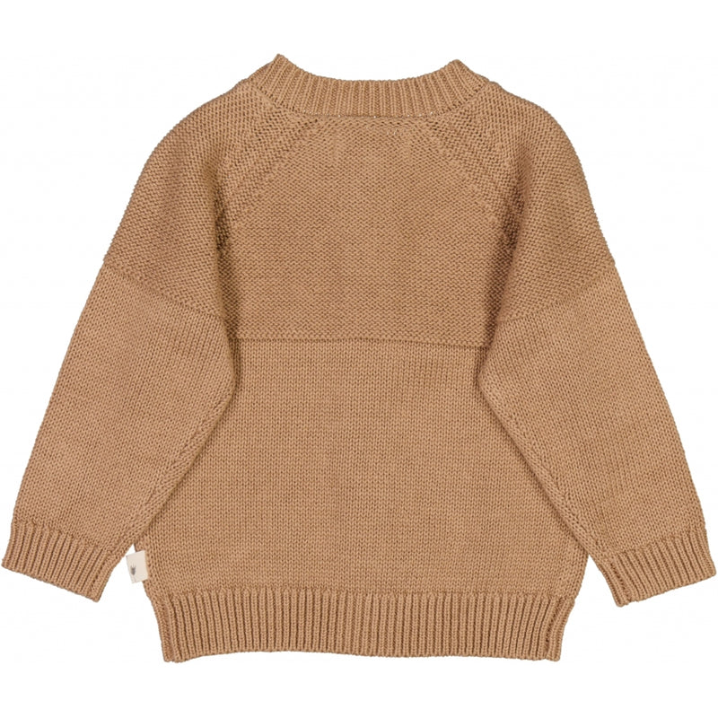 Wheat Strik Cardigan Eddy Knitted Tops 3320 affogato