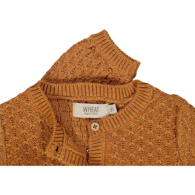 Wheat Strik Cardigan Magnella Knitted Tops 3025 cinnamon melange