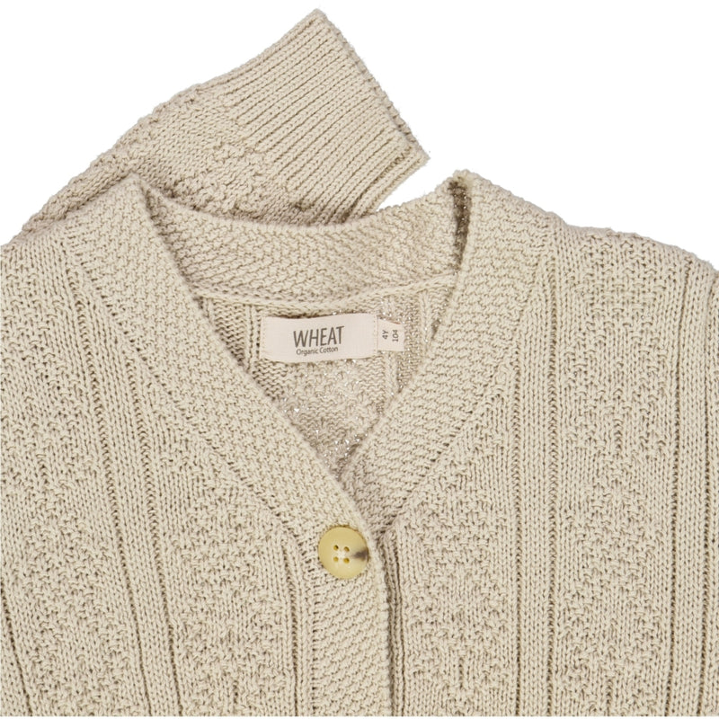 Wheat Strik Cardigan Perle Knitted Tops 3140 fossil