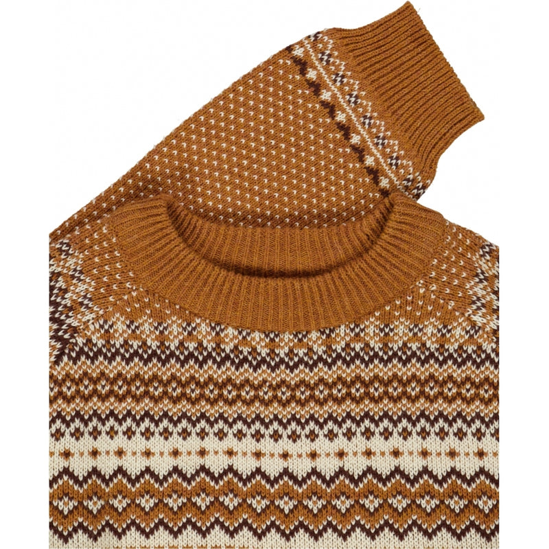 Wheat Strik Pullover Bennie Knitted Tops 3025 cinnamon melange