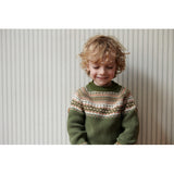 Wheat Strik Pullover Bennie Knitted Tops 4099 winter moss