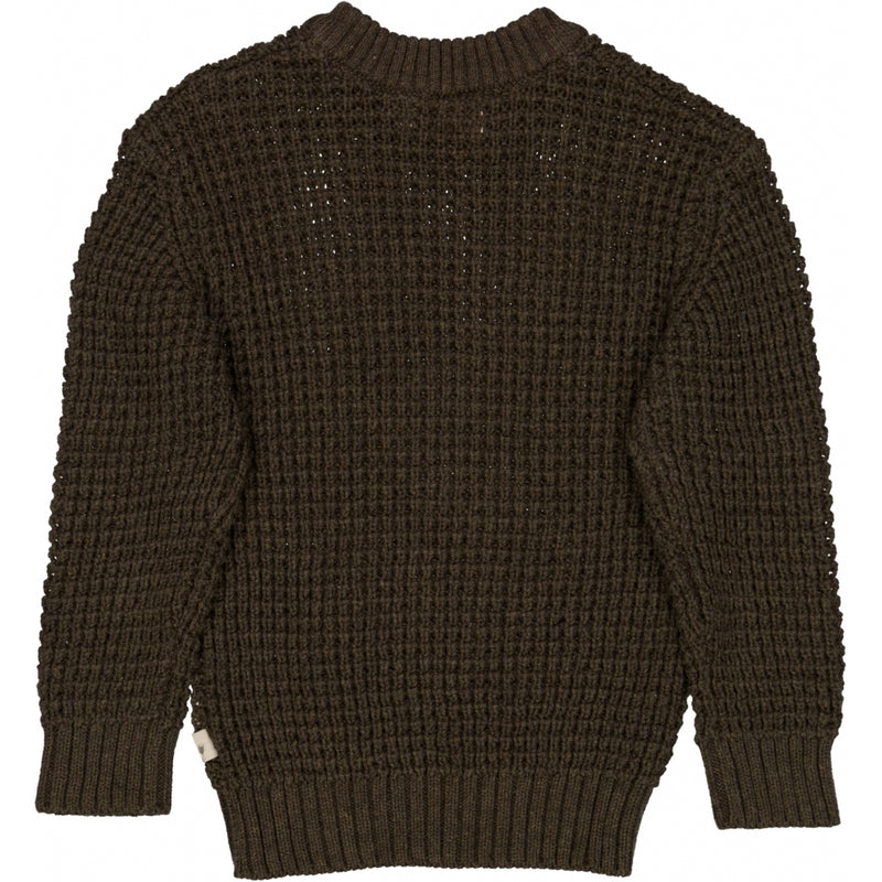 Wheat Strik Pullover Charlie Knitted Tops 3015 brown melange
