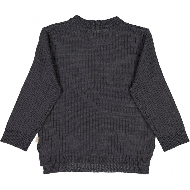 Wheat Strik Pullover Harper Knitted Tops 0033 black granite