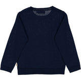 Wheat Strik Pullover Maui Knitted Tops 1432 navy
