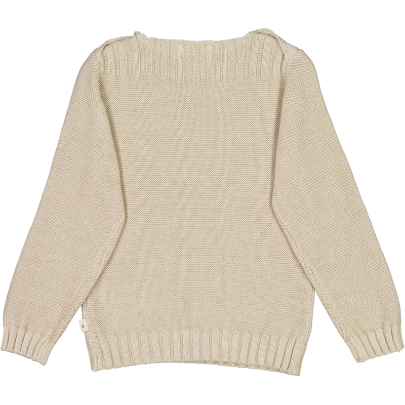 Wheat Strik Pullover Mingo Knitted Tops 3140 fossil