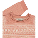 Wheat Strik Pullover Niels Knitted Tops 3045 cameo brown