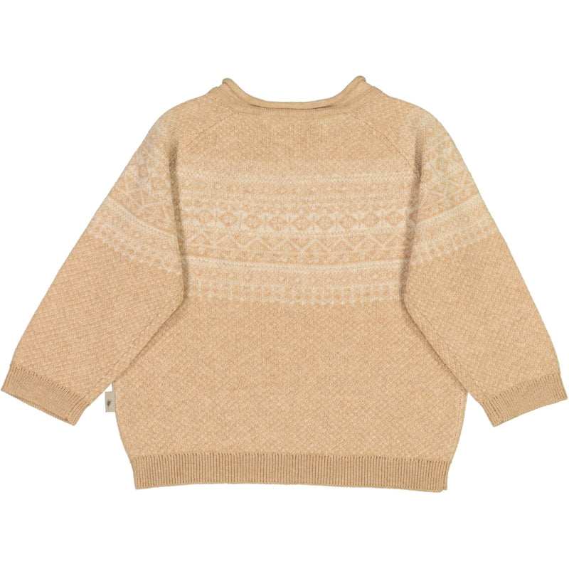 Wheat Strik Pullover Niels Knitted Tops 9203 cartouche melange