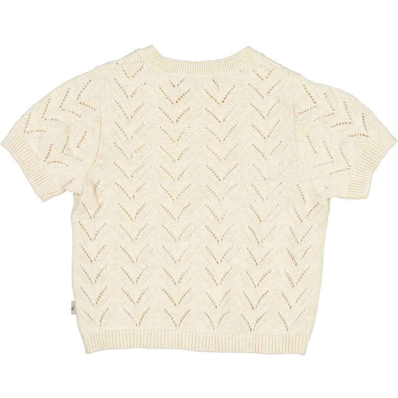 Wheat Strik T-shirt Shiloh Knitted Tops 1101 cloud melange