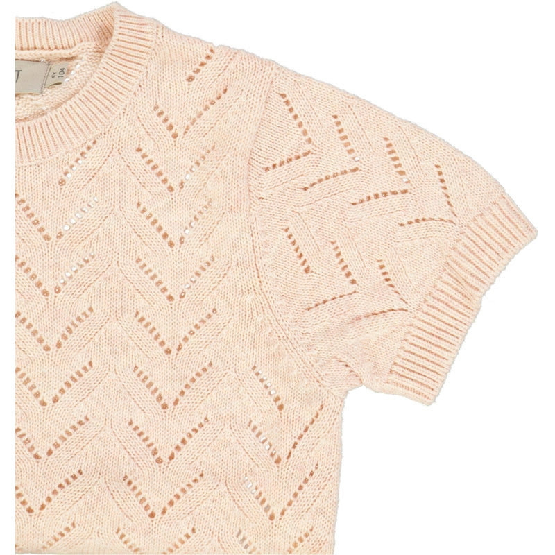 Wheat Strik T-shirt Shiloh Knitted Tops 9206 multi melange