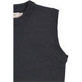 Wheat Strik Vest Cuba Knitted Tops 0033 black granite