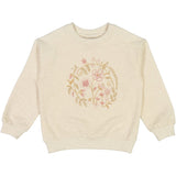 Wheat Main Sweatshirt Broderet Blomsterkrans Sweatshirts 3235 moonlight melange