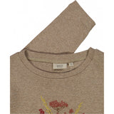 Wheat T-Shirt Blomsterbuket Jersey Tops and T-Shirts 3204 khaki melange