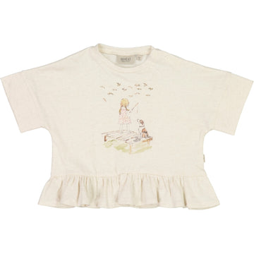 Wheat Main T-Shirt Fisketur Jersey Tops and T-Shirts 3235 moonlight melange