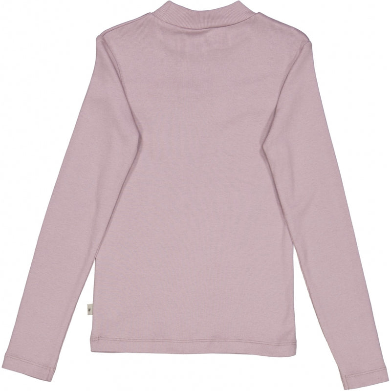 Wheat T-Shirt Flæse Rib Jersey Tops and T-Shirts 1149 dusty lavender