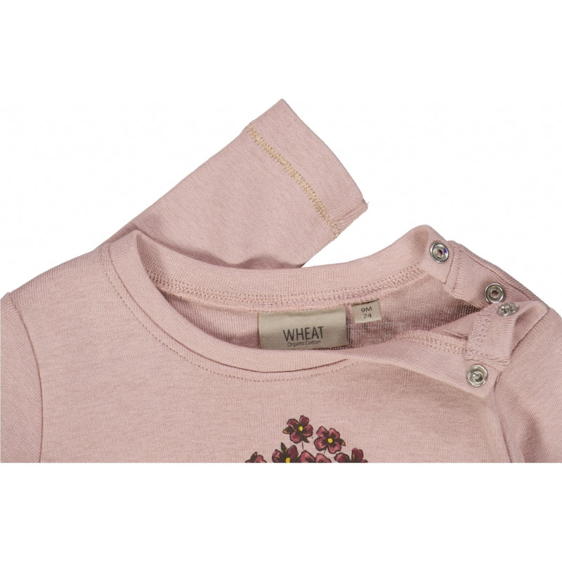 Wheat T-shirt Blomster Mus Jersey Tops and T-Shirts 2487 rose powder